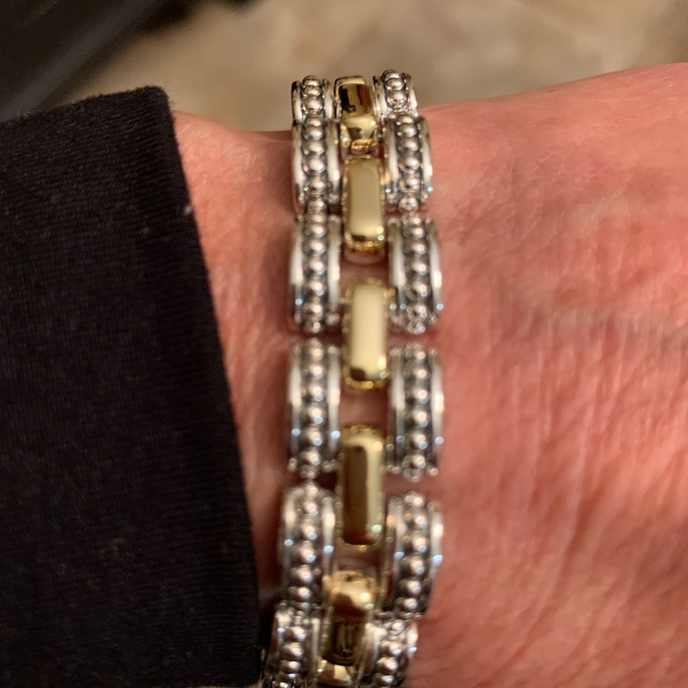 Lagos Sterling silver 18k gold bracelet